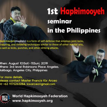 Hapkimooyeh seminar in the Philippines in August 2019(필리핀 합기무예 세미나 일정)